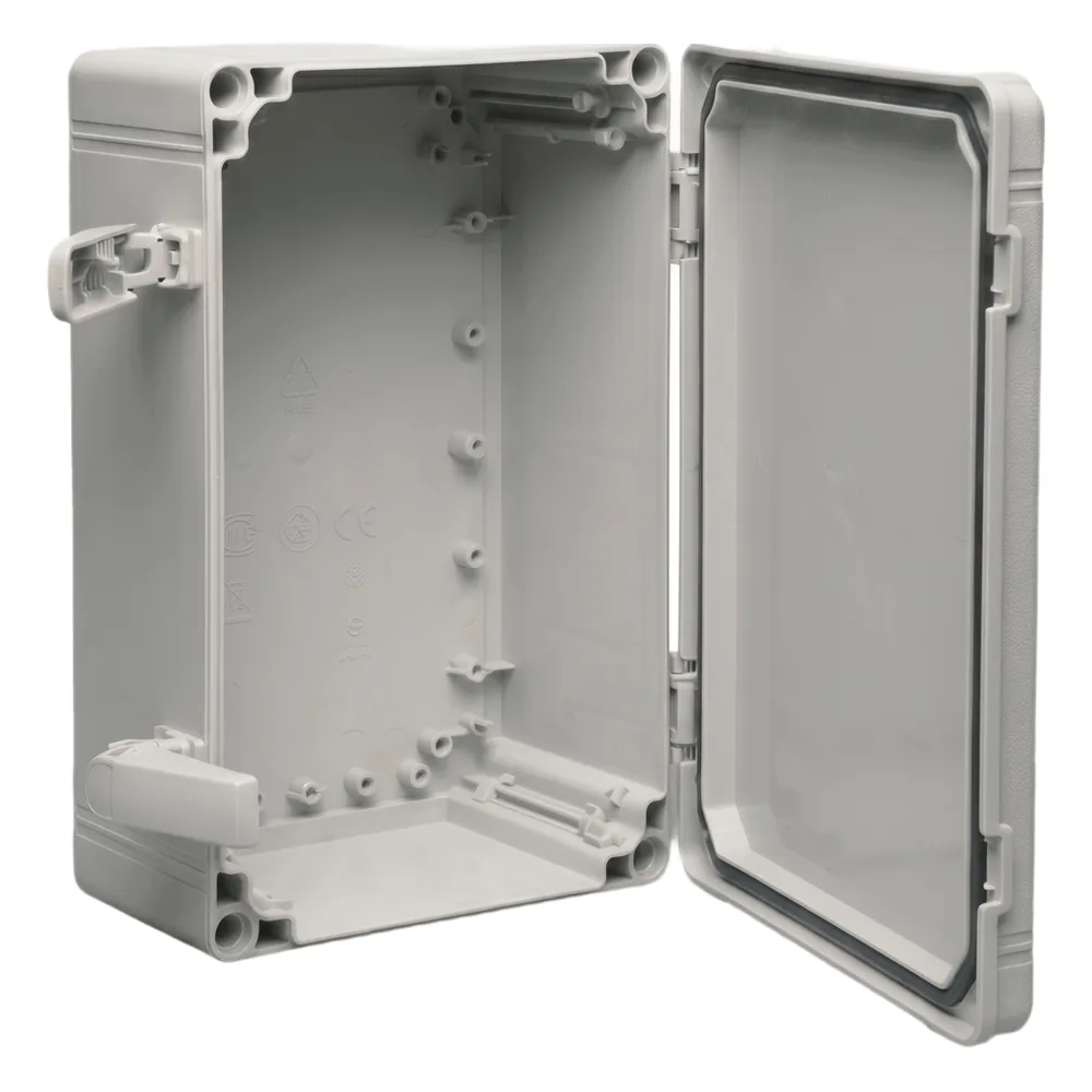 Gabinete QLine I Tipo 4X / 400 x 300 x 180 mm (15.75 x 11.81 x 7.09 in) / ABS / IP66 / Tapa Opaca con Tornillos / Montaje 380 x 280 mm / Gris RAL 7035