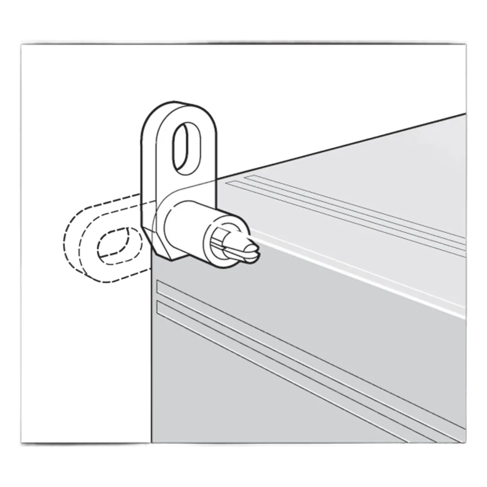 Soporte de Montaje de Pared / Para Gabinetes QLine I / Policarbonato / 4 Soportes + 4 Tornillos M3 Autorroscantes / RAL 7035 / Instalación en Campo
