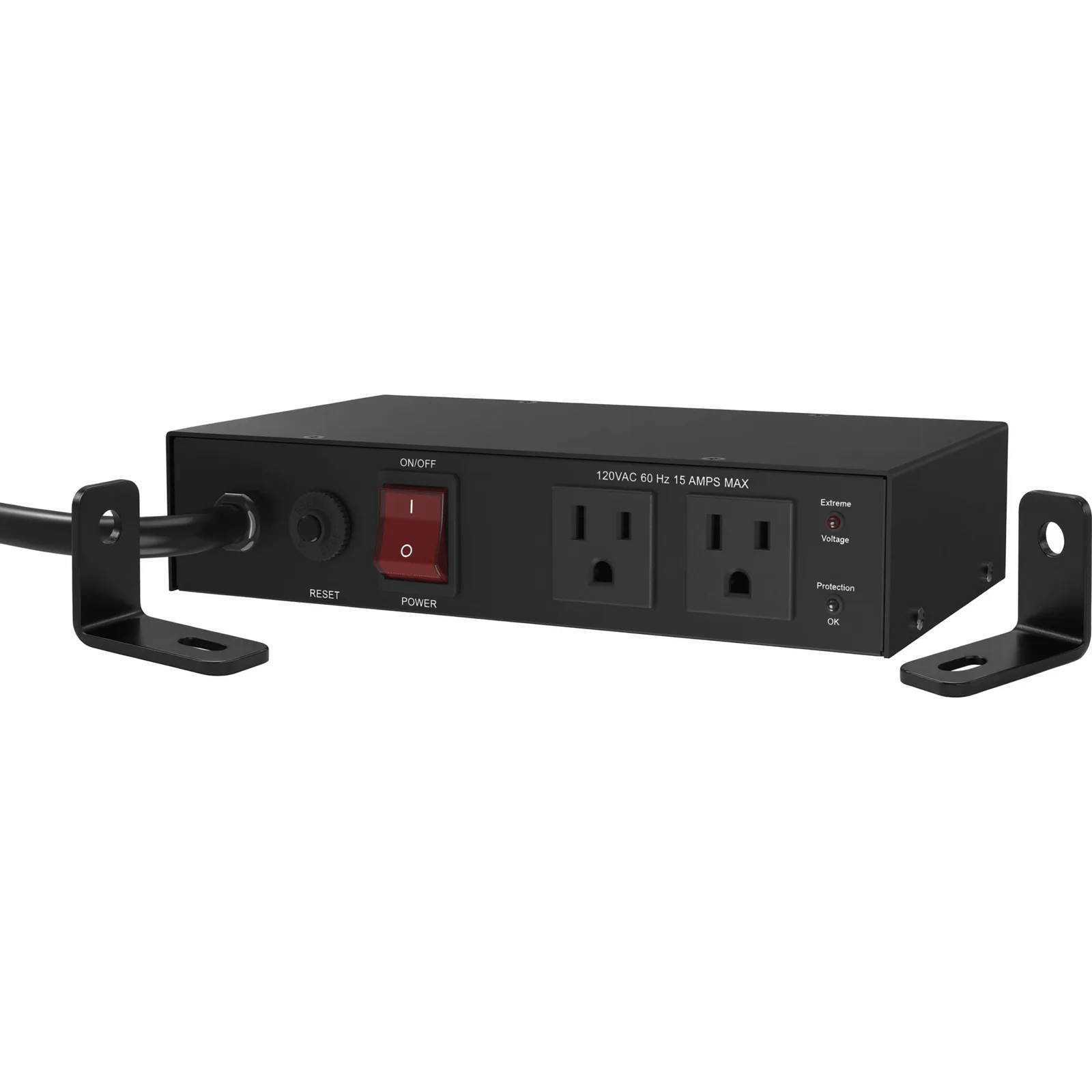 Acondicionador de Voltaje / Entrada 120 Vca / 2 salidas @ 120 Vca NEMA 5-15R / 1,800 W / 15 A / Supresión de Picos / Filtro de Ruido EMI/RFI / Sin bracket