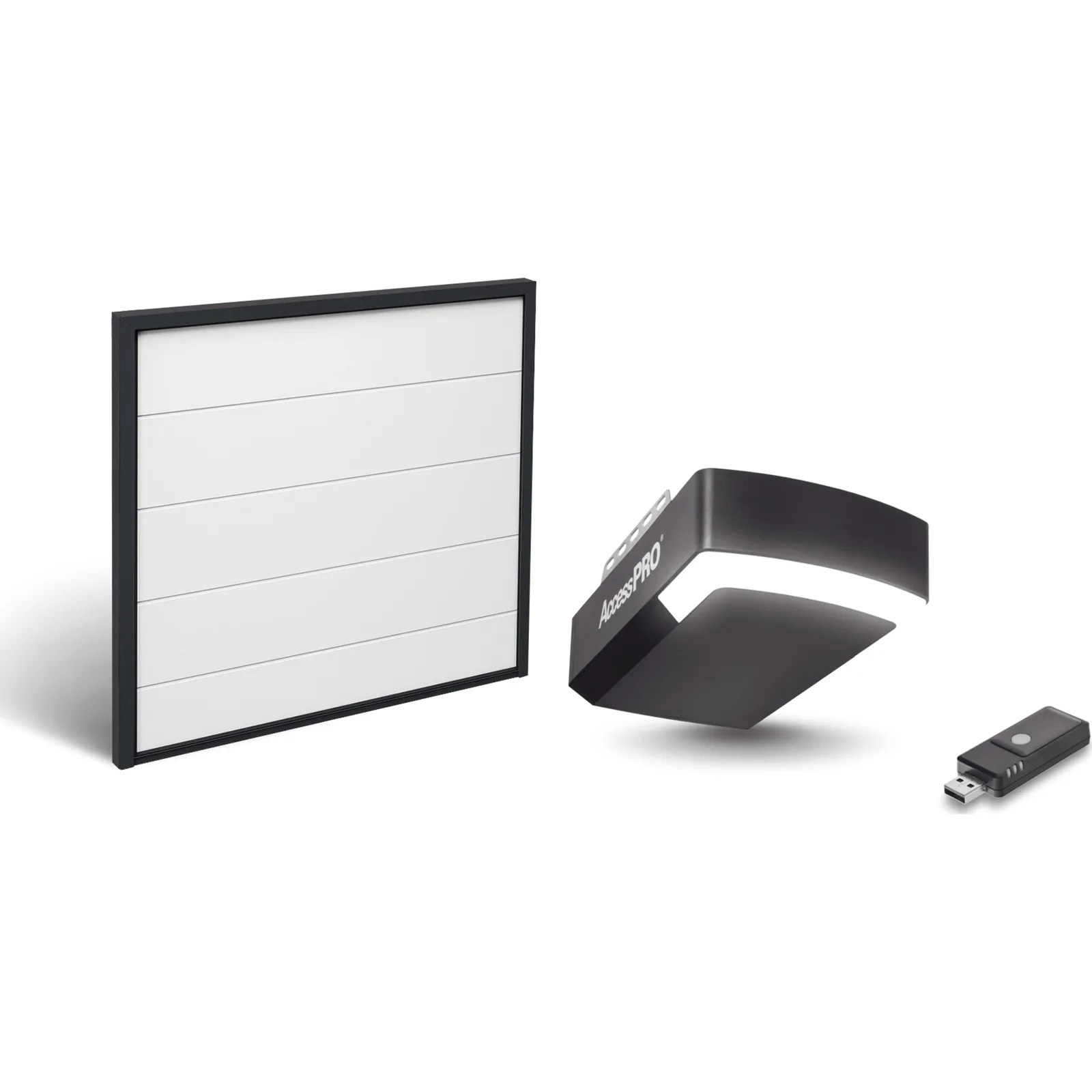 KIT COMPLETO Incluye /Puerta D/ Garage / APDOORB 12x8 Pies / Lisa Linea Central / Imitacion madera / Insulada / Interfase ACCESSWIFI / Motor FS1000M / 1/2HP / Fuerte/Silencioso/Luz LED/Motor DC .