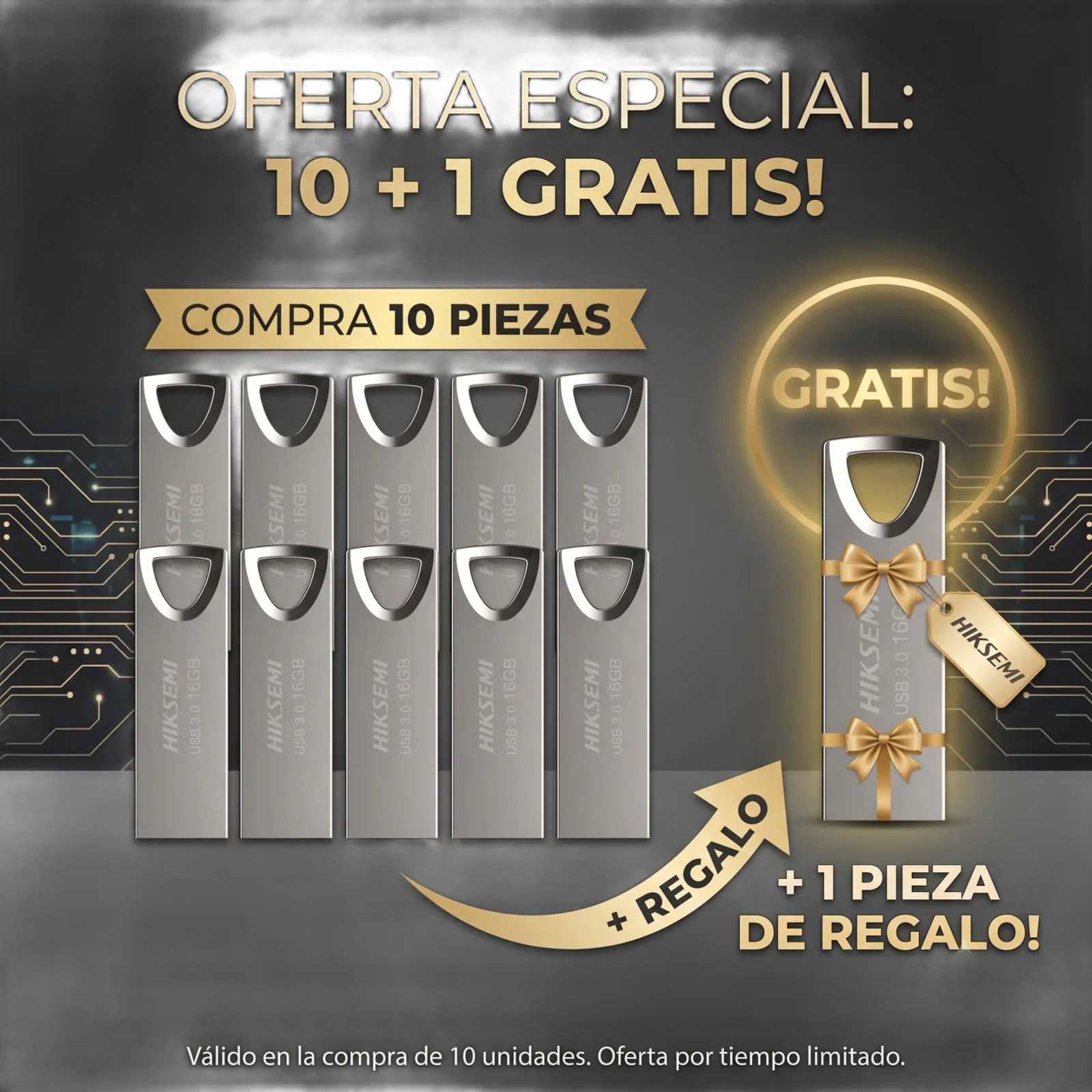 KIT 10 a 1 de Memoria USB M200 de 128 GB / USB 3.0