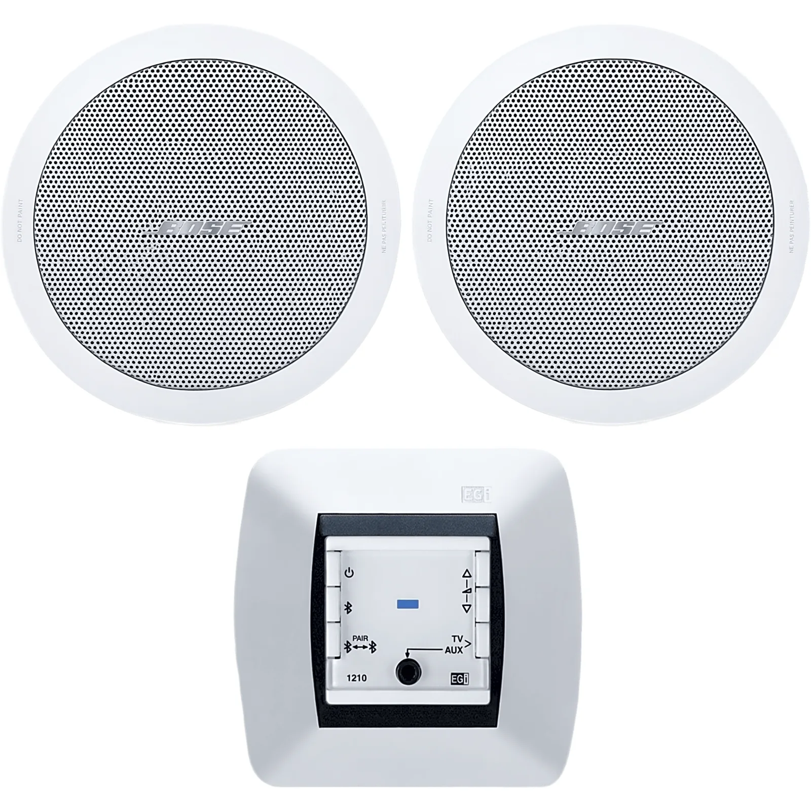 Kit de Audio Residencial | Mando Bluetooth EGI 121010H + Par de Bocinas de Techo BOSE FS2CW | 2+2W RMS | 16&Omega;