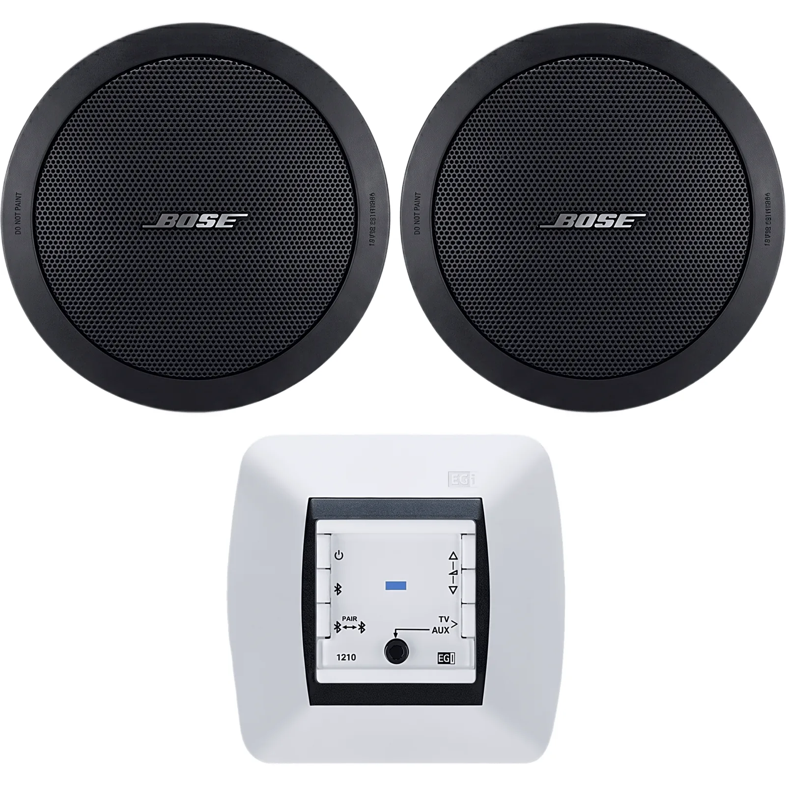 Kit de Audio Residencial | Mando Bluetooth EGI 121010H + Par de Bocinas de Techo BOSE FS2C | 2+2W RMS | 16&Omega;