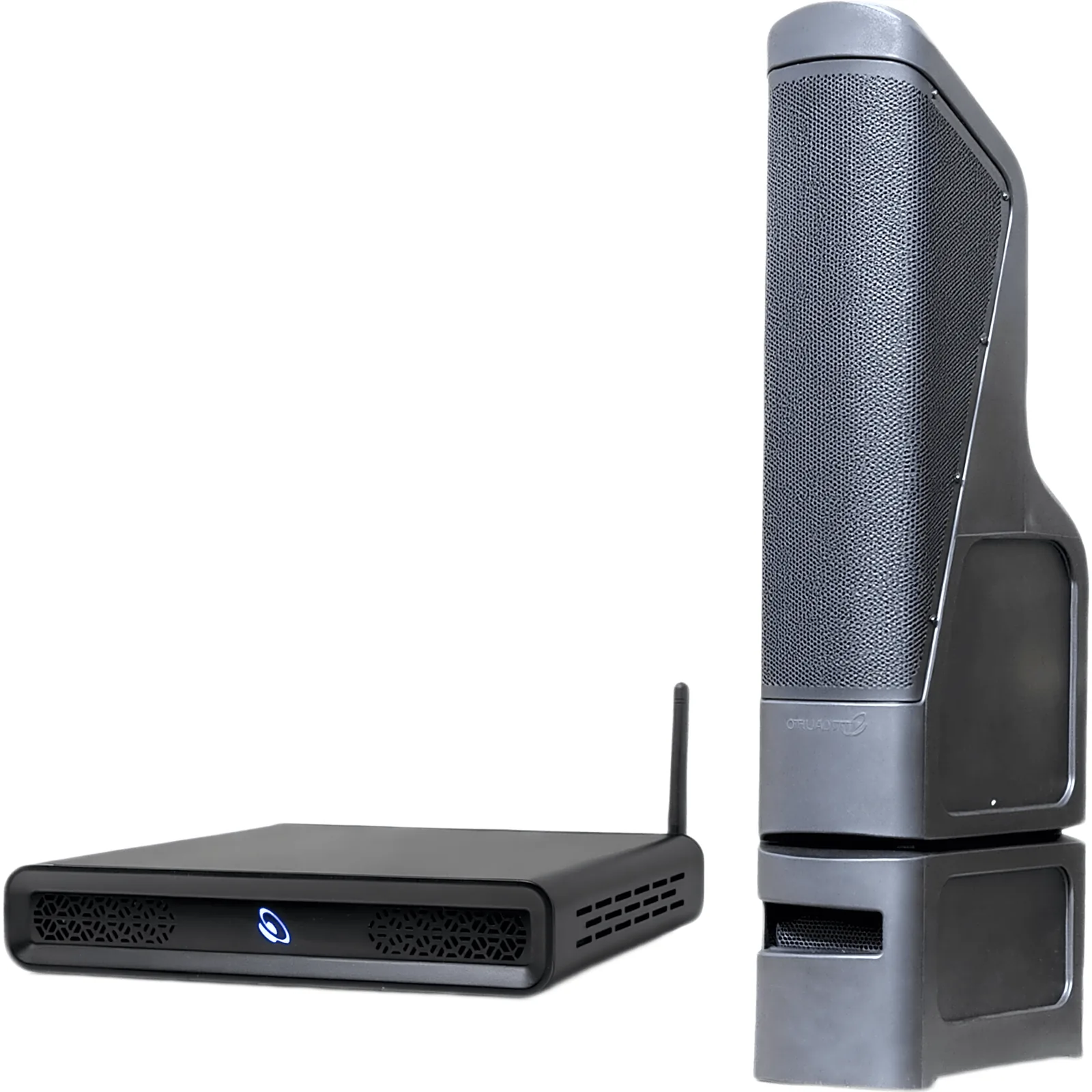 Kit TruAudio | Amplificador D2T 2 Canales 100W | Torre Line Array Exterior TT10 200W RMS | HDMI eARC + Bluetooth 5.3 | IP56