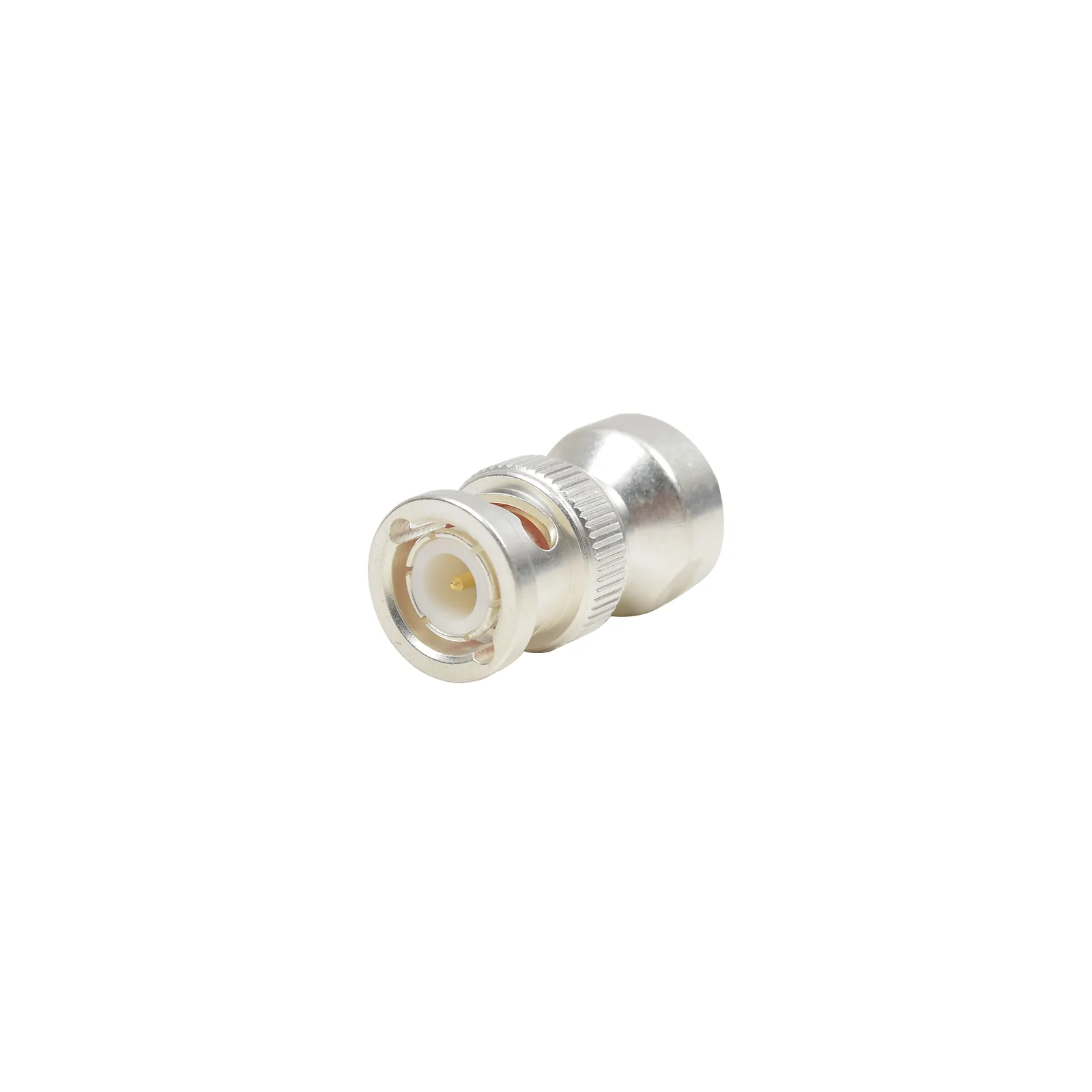 Adaptador UNIDAPT Hembra a BNC Macho. Plata / Oro / Teflón.