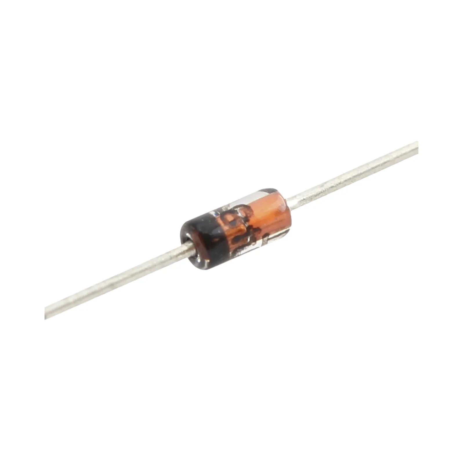 Diodo de Conmutación, I fwd. 300 mA, Vrev 75 V, 0. 5 Watt, Tiempo de Recuperación 4.0 nS, Empacado DO-35.