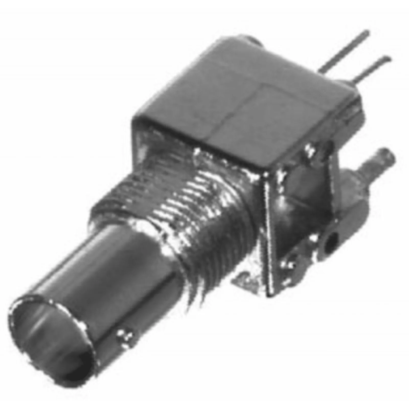 Conector BNC Hembra a 75 Ohm, Montaje Vertical en PCB.
