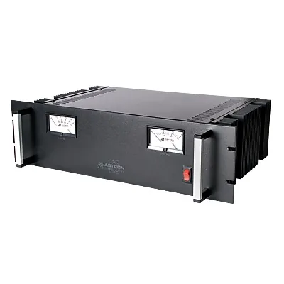 Fuente de poder 13.8Vcc, 35A, lineal regulada con circuito cargador de baterías, para instalación en rack