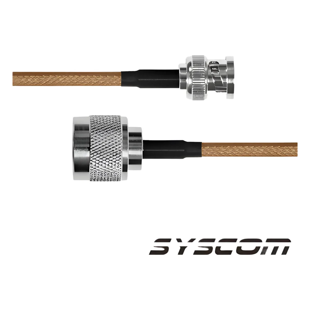 Cable RG-142/U de 60 cms, con conectores BNC Macho a N Macho.