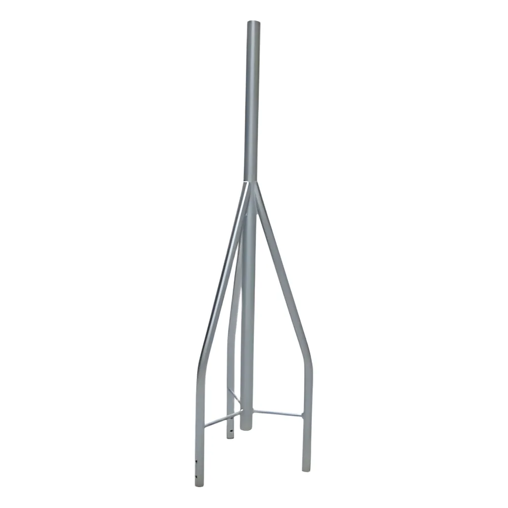 Tramo de remate / copete, tubo industrial 1 1/4" con tubo central 1 7/8" galvanizado por inmersión en caliente