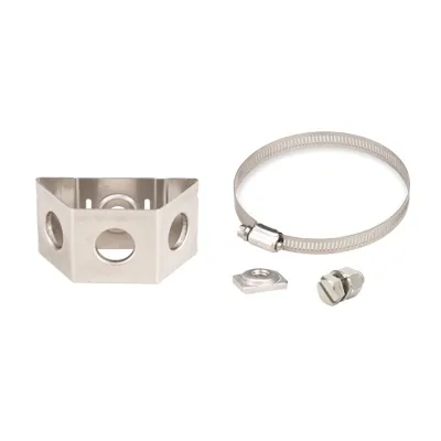 Adaptador para Sujetadores Tipo Mariposa. Instalación en Tubo con Diámetro 0.75 a 1.5 Pulgadas (19.05 a 38.1 mm). Paquete de 10 Piezas