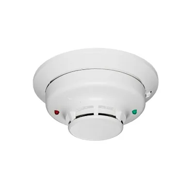 Detector fotoeléctrico de humo convencional de 4 hilos con salida de contactos para paneles de incendio
