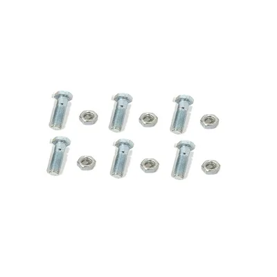 Juego de 6 Tornillos y tuercas de acero inoxidable de 3/4” x 2 1/2.