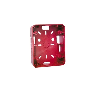 Caja Trasera Resistente a la Intemperie, Roja (para usar con la serie de estrobos HE) (0500-06360) De Hochiki