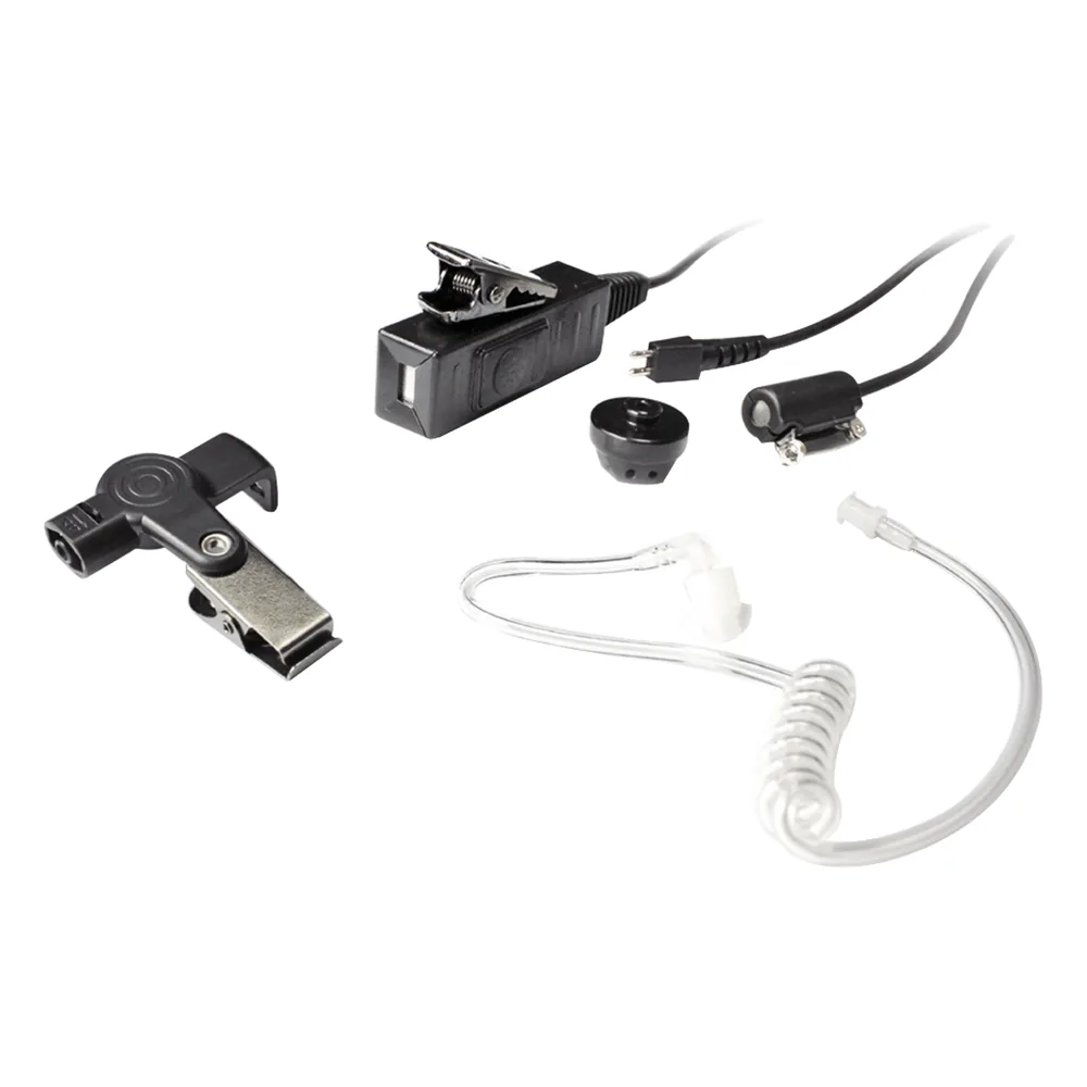 Micrófono - audífono de tres cables con tubo acústico de grado médico con conector multipin para HYTERA y TELOX