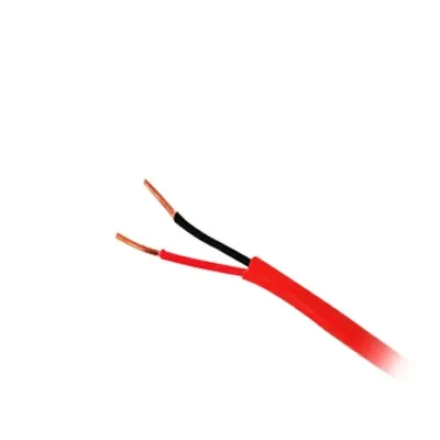 Bobina de 305 Metros (1000 Pies) / Alambre de Cobre / 2 x 16 AWG / Riser / Tipo FPLR, CL3R, C (UL) FT4 / Color Rojo / Para Aplicaciones en Sistemas de Detección de Incendio y Sistemas de Evacuación