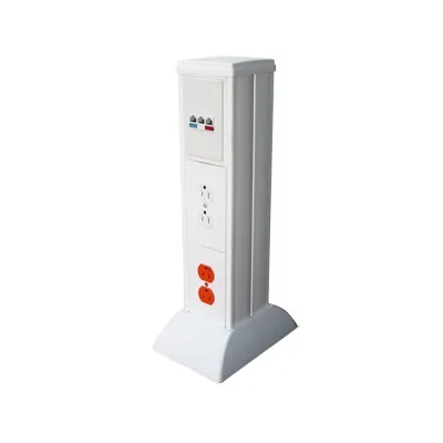 Mini Columna para Concentrar, Distribuir y Ordenar Cables de Energía Eléctrica o Puertos de Datos de Telecomunicaciones (10000-01000)