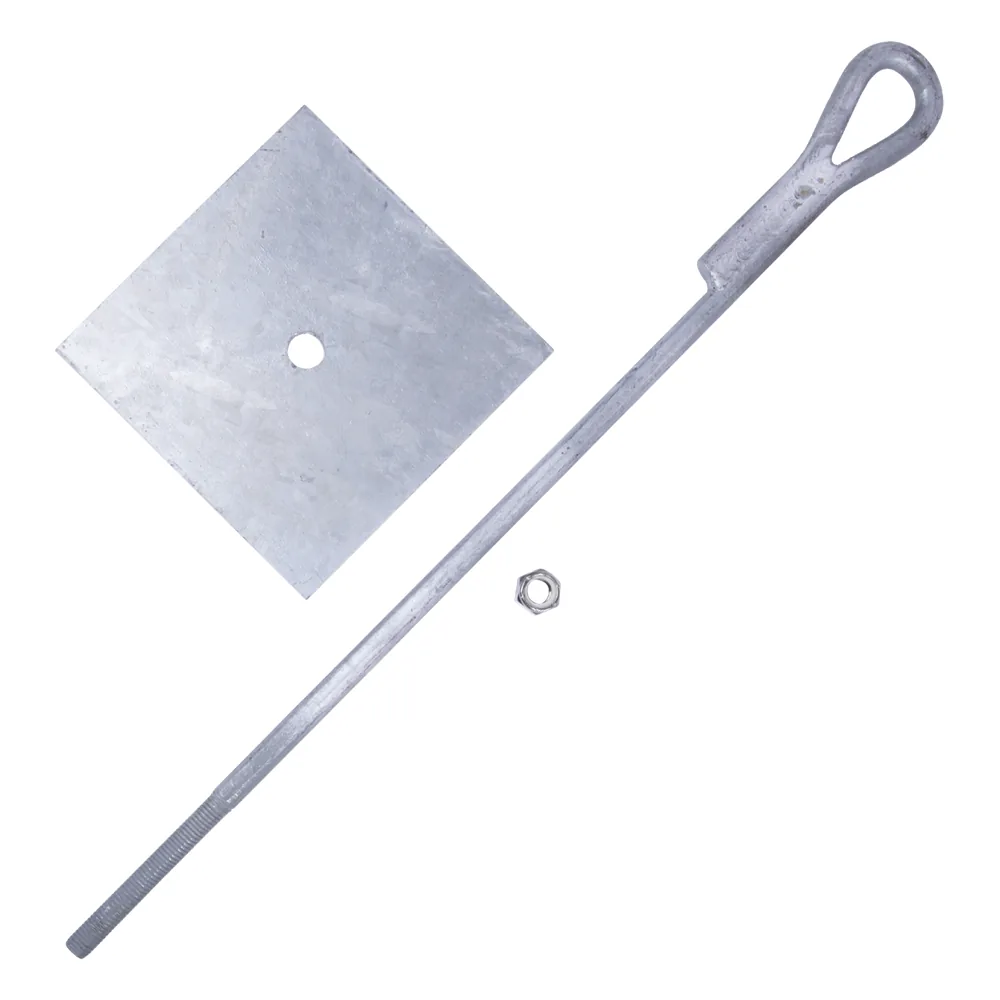 Ancla para Retenida para Muro con Ojo de Llave Galvanizado por Inmersión en Caliente (Requiere Placa Igualadora).