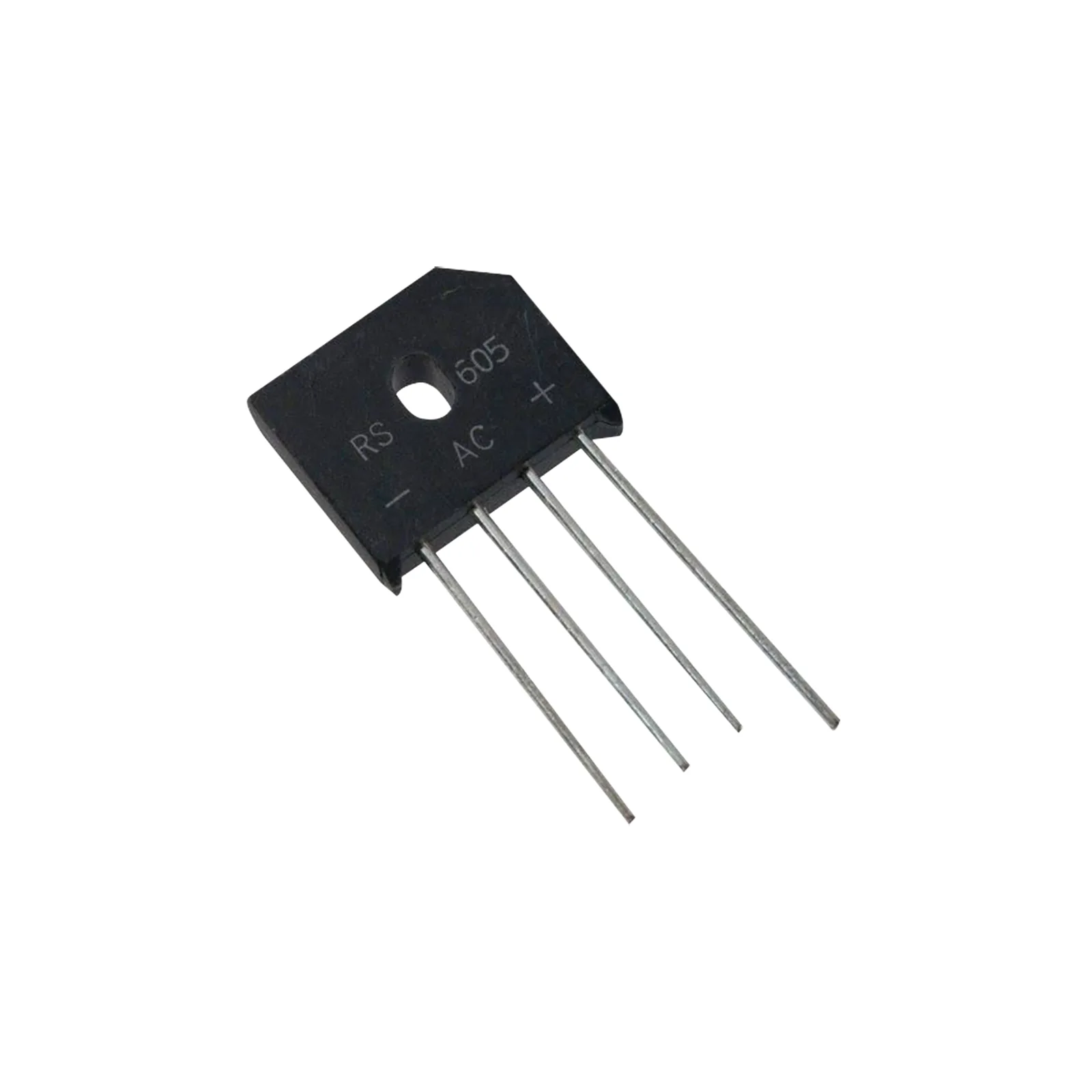 Puente Rectificador en Línea de 6 Amp., 600 PIV, Silicio, 420 RMS.