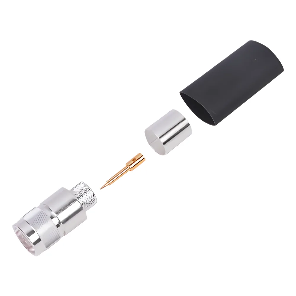 Conector N Macho de Anillo Plegable para LP-600, LMR-600, CNT-600.