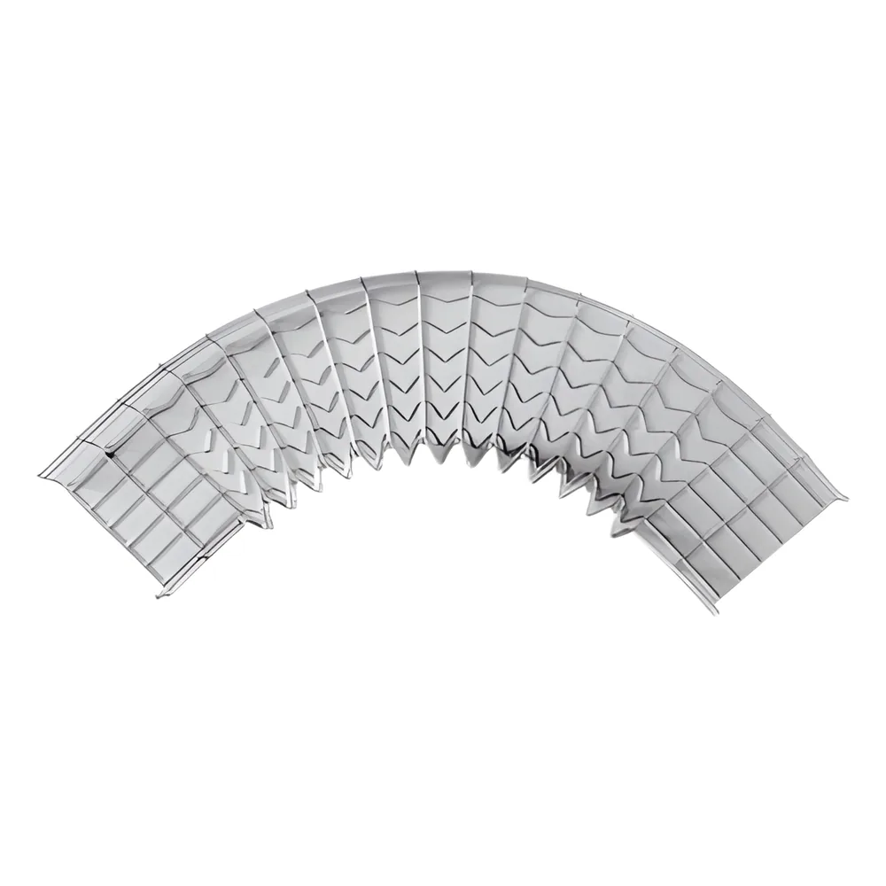Curva Pre-Fabricada Horizontal de 90° con medidas de 66 mm de Peralte y 150 mm Ancho (66/150 mm)