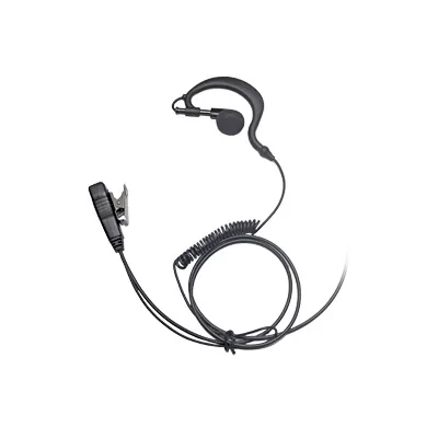 Micrófono - audífono de gancho ajustable al oído cable con resorte con conector multipin para HYTERA y TELOX