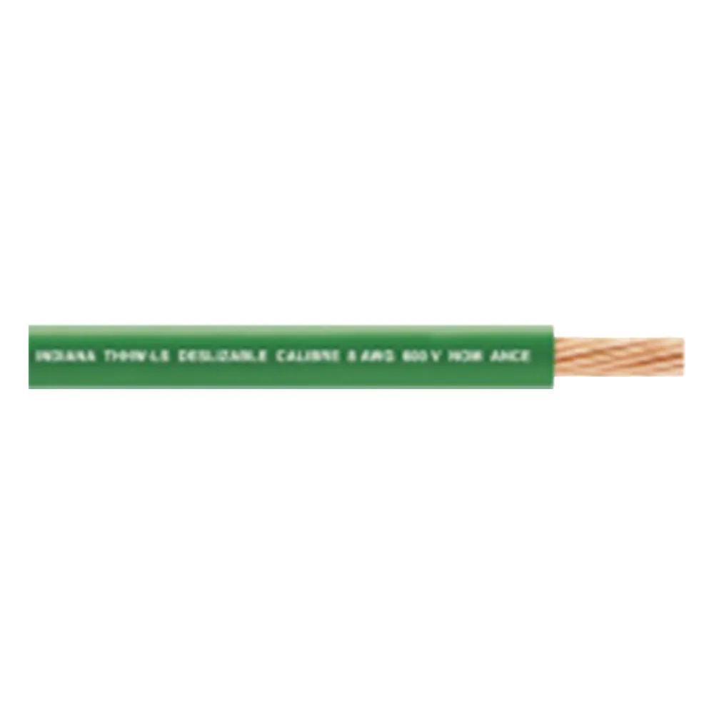 Cable THW-LS / Calibre 10 AWG / 19 Hilos / Color Verde / Venta por Metro