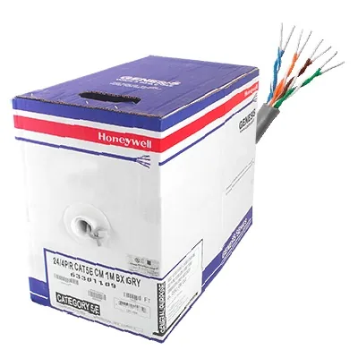 Bobina de Cable de 305 Metros (1000 Pies) UTP Cat5e / Color Gris / UL, CM, Probado a 350 Mhz / Para Aplicaciones de CCTV, Redes de Datos, IP Megapixel, Control RS485