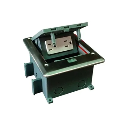 Caja de Piso con Contacto Eléctrico (Duplex), Resistente al Agua, IP66 (Con Tapa Cerrada) (11000-53201)