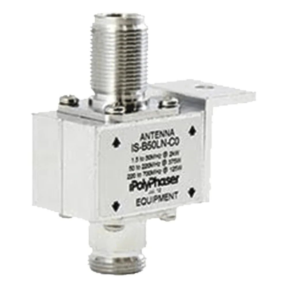 Protector Coaxial RF / 125-1000 MHz / 50 Ω / Conectores N Hembra / Bloqueo DC