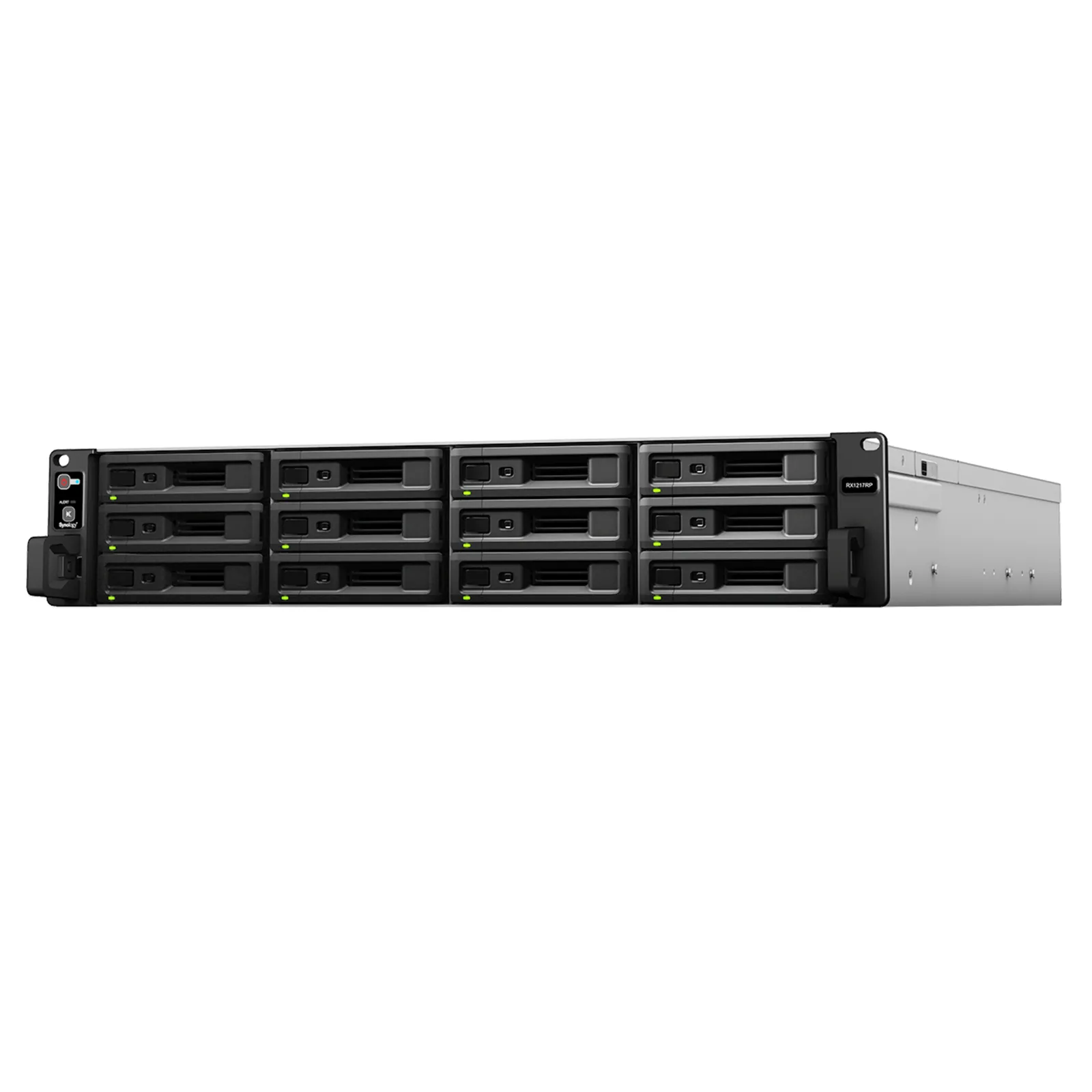 Unidad de Expansión Synology RX1217/RX1217RP | 12 Bahías de Disco | Compatible con RackStation 2U | Expansión de Volumen en Línea | Fuentes de Alimentación Redundantes (RX1217RP) | Administración DSM.