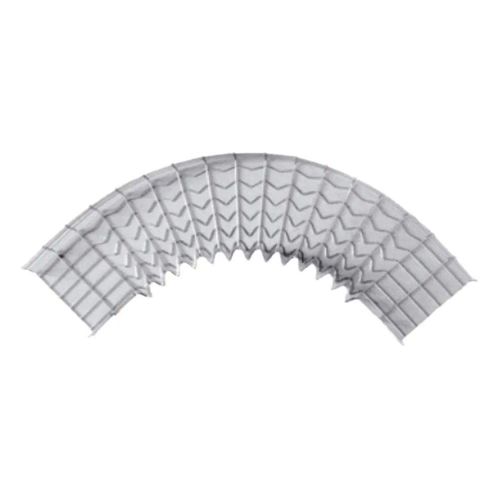 Curva Pre-Fabricada Horizontal de 90° con medidas de 54 mm de Peralte y 300 mm Ancho (54/300 mm)