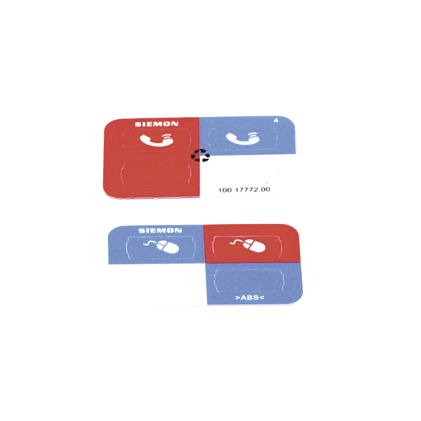 Icono Ultramax para Identificación de Jacks, Color Rojo, Bolsa con 100 Piezas
