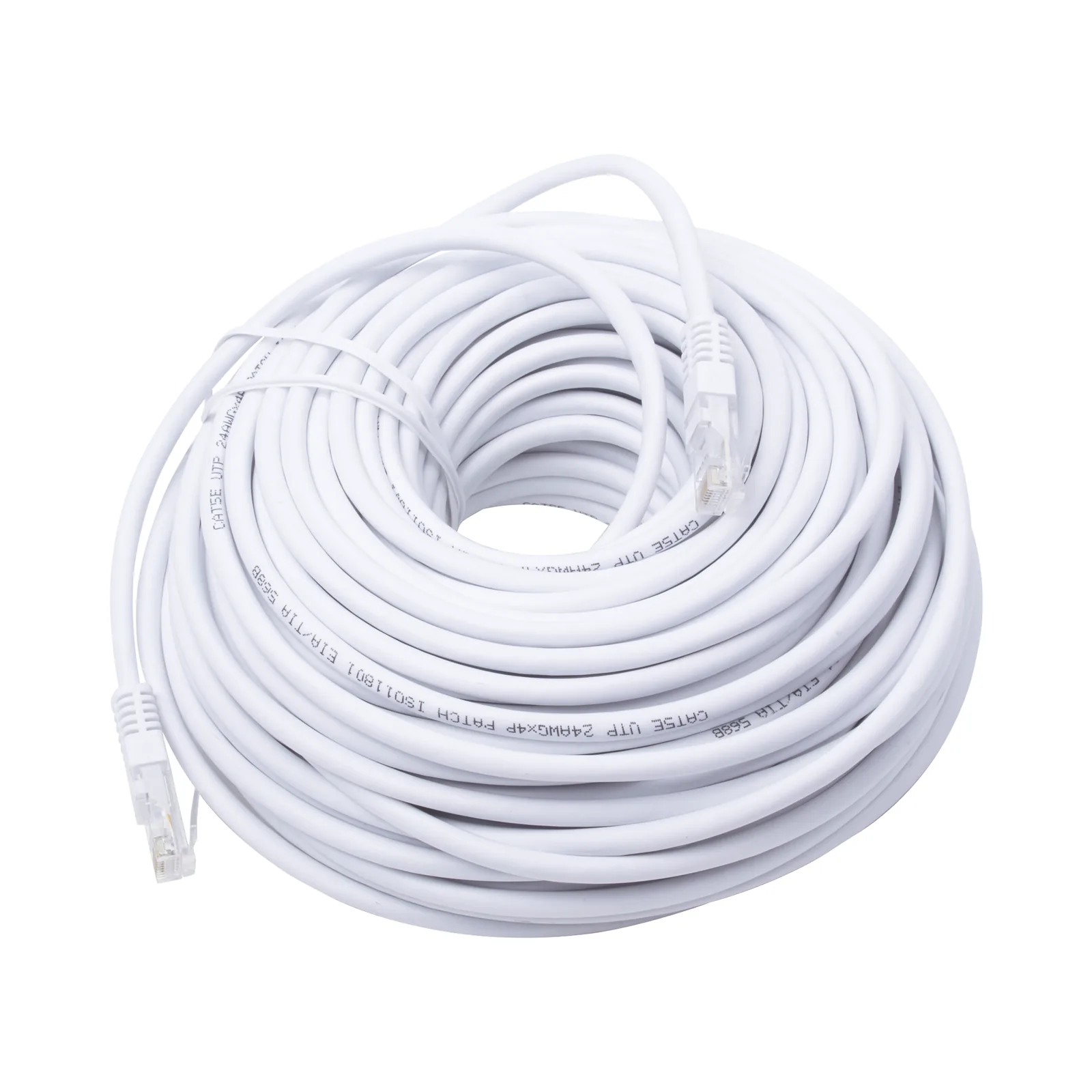 Cable de Parcheo UTP Cat5e - 30 Metros (98.43 Pies) - Blanco