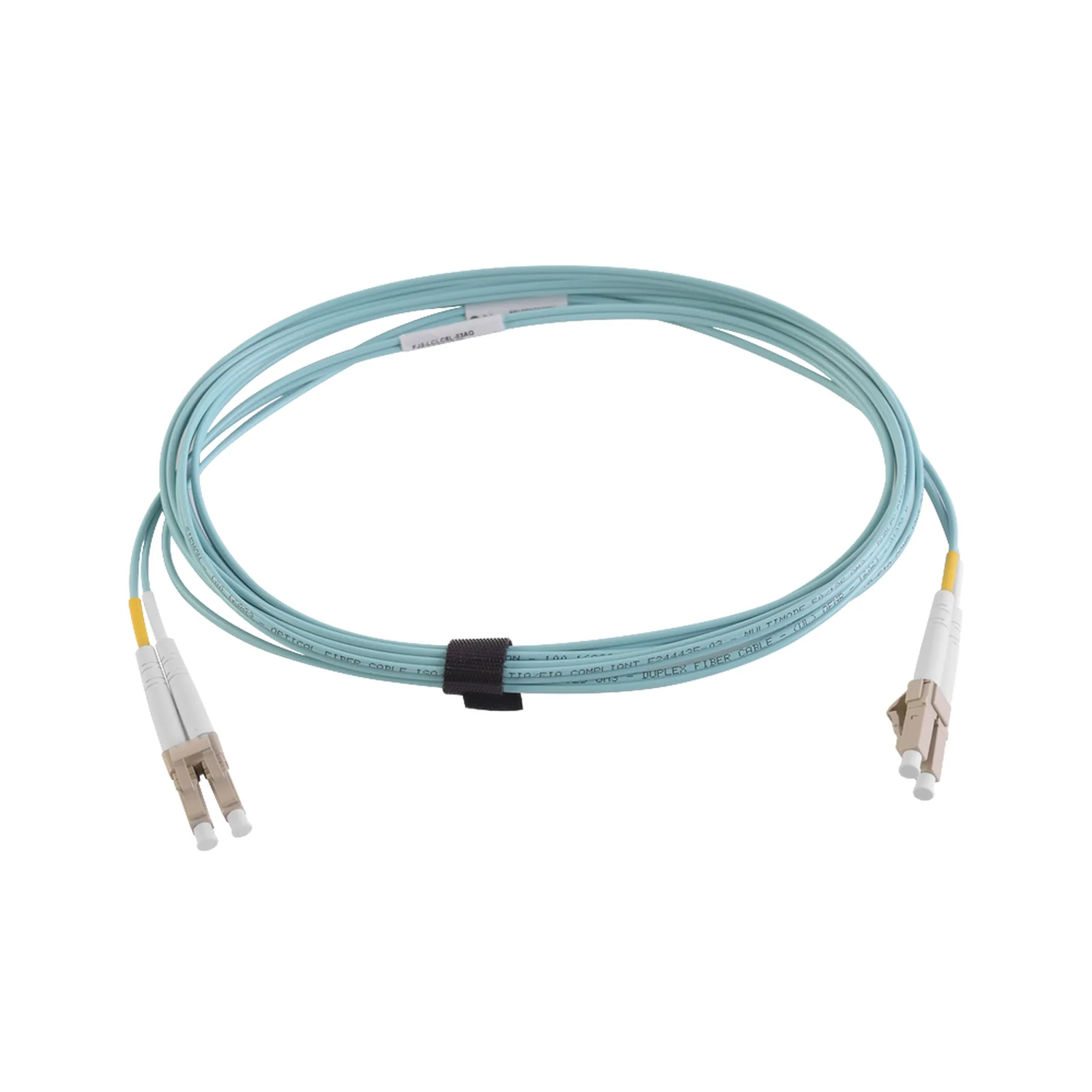 Jumper de Fibra Óptica Multimodo 50/125 XGLO OM4, LC-LC Duplex, OFNR, Color Aqua, 1 Metro (3.28 Pies)