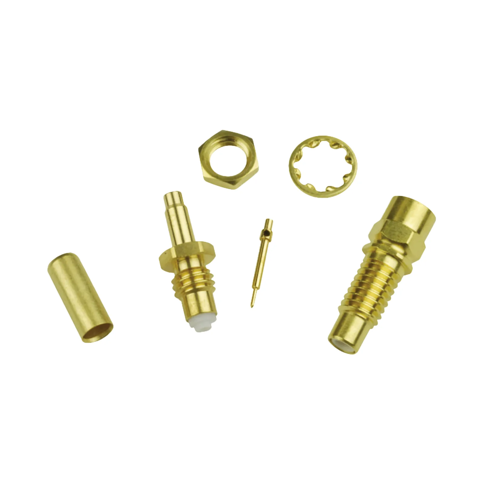 Conector Jack SMC de Anillo Plegable para Cable RG-316 y Montaje en Chasis.