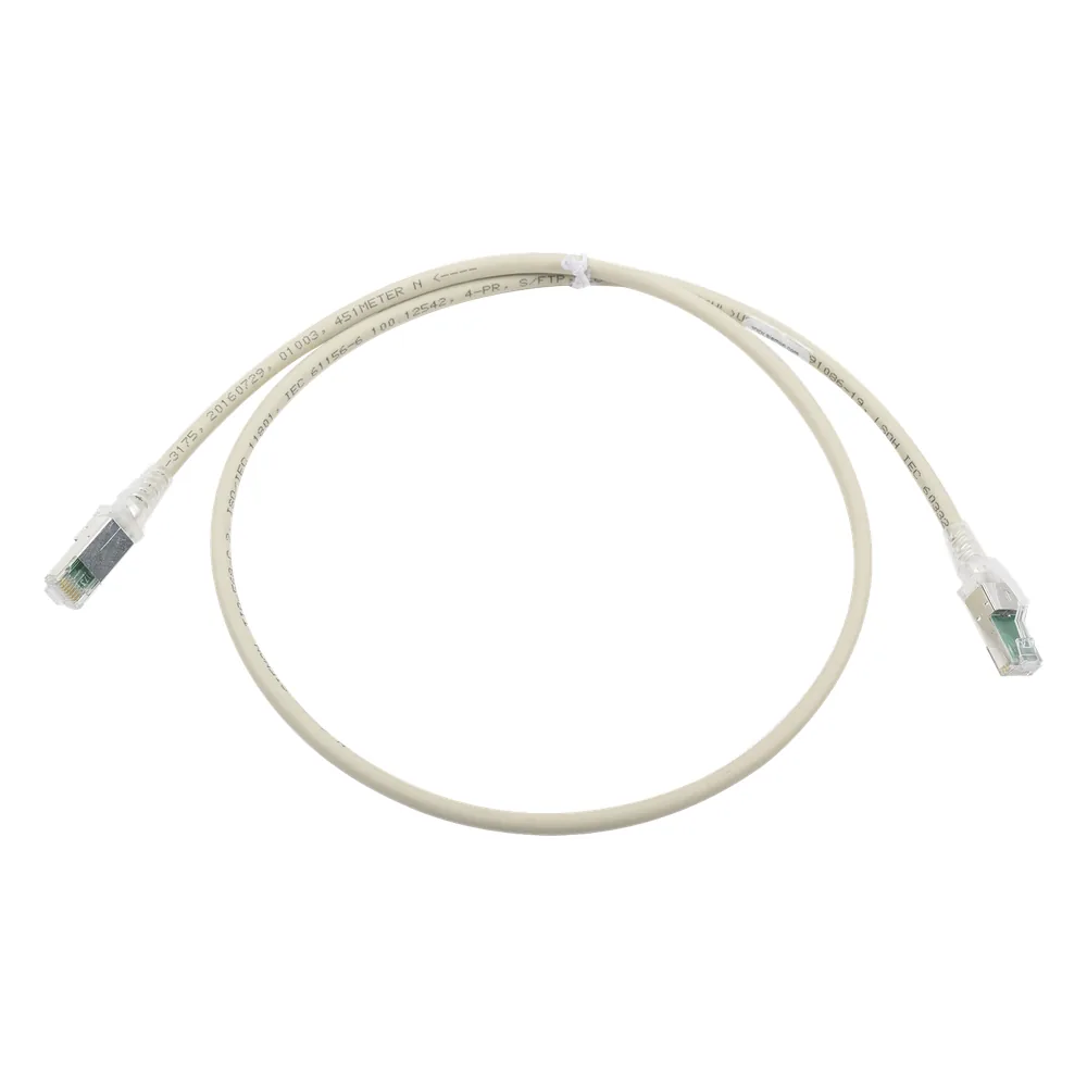Patch Cord Z-MAX Cat6A S/FTP, CM/LS0H, 3ft, Color Gris, Versión Bulk (Sin Empaque Individual)
