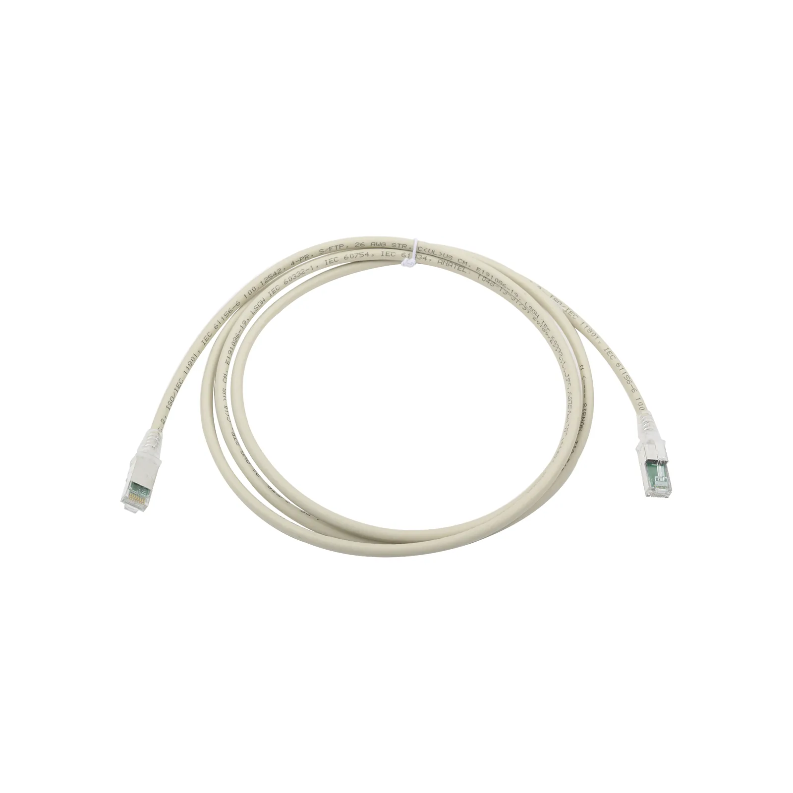 Patch Cord Z-MAX Cat6A S/FTP, CM/LS0H, 1.52 Metros (5 Pies), Color Gris, Versión Bulk (Sin Empaque Individual)