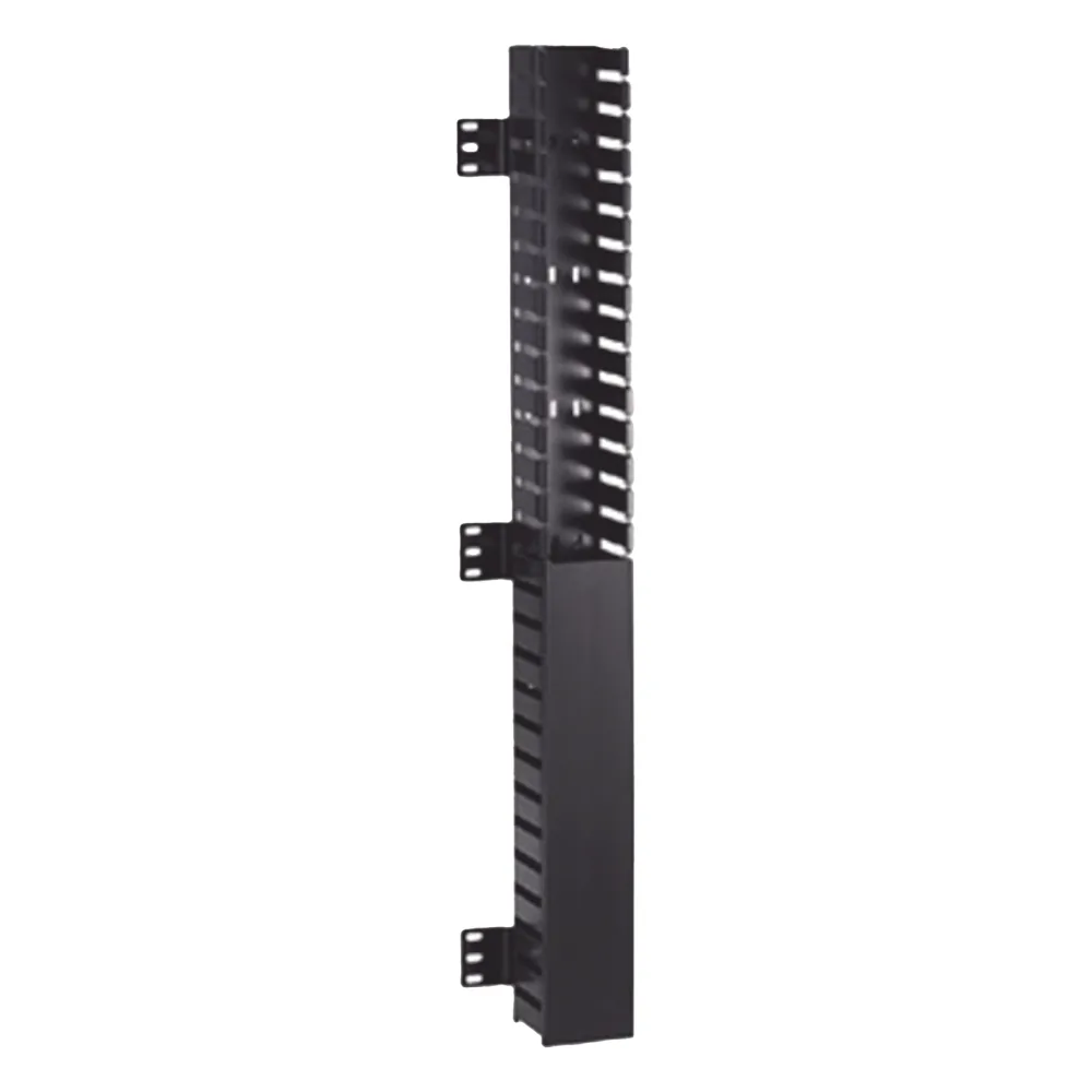 Organizador Vertical IN-Cabinet, Sencillo (Solo Frontal), Para Uso Con Gabinetes Panduit, Montaje Frontal en Riel de Rack, 40 UR, 2.25 in de Ancho, Color Negro