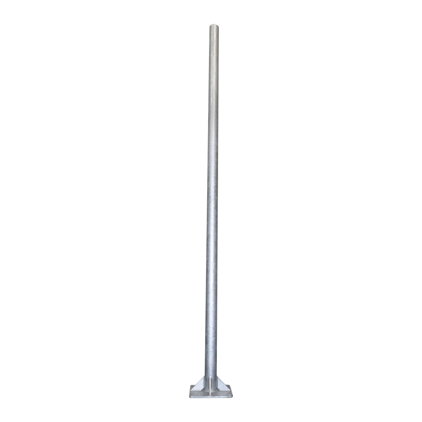 Poste de Acero Galvanizado para Videovigilancia, 3 m de altura.