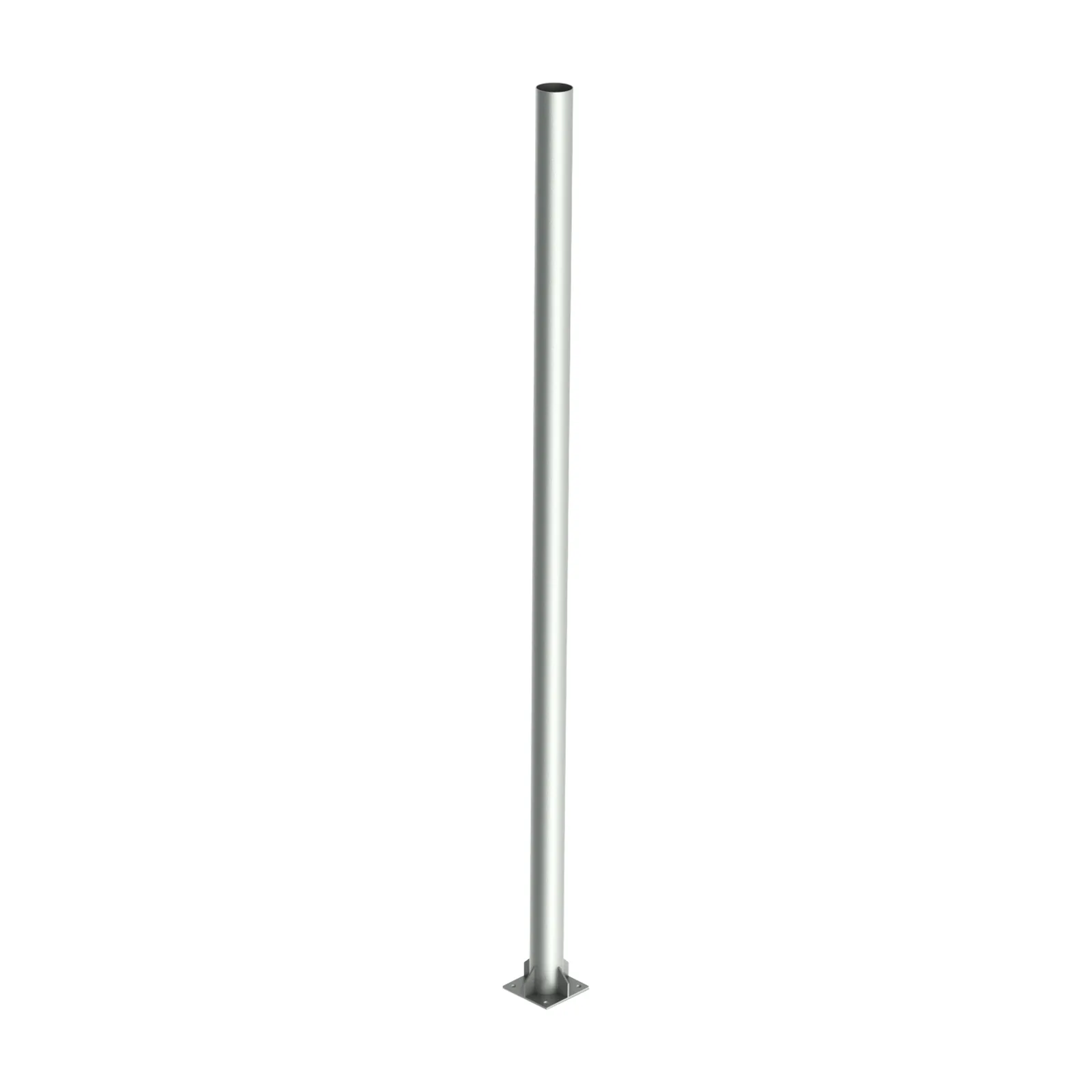 Poste de Acero Galvanizado para Videovigilancia, 6 m de altura.