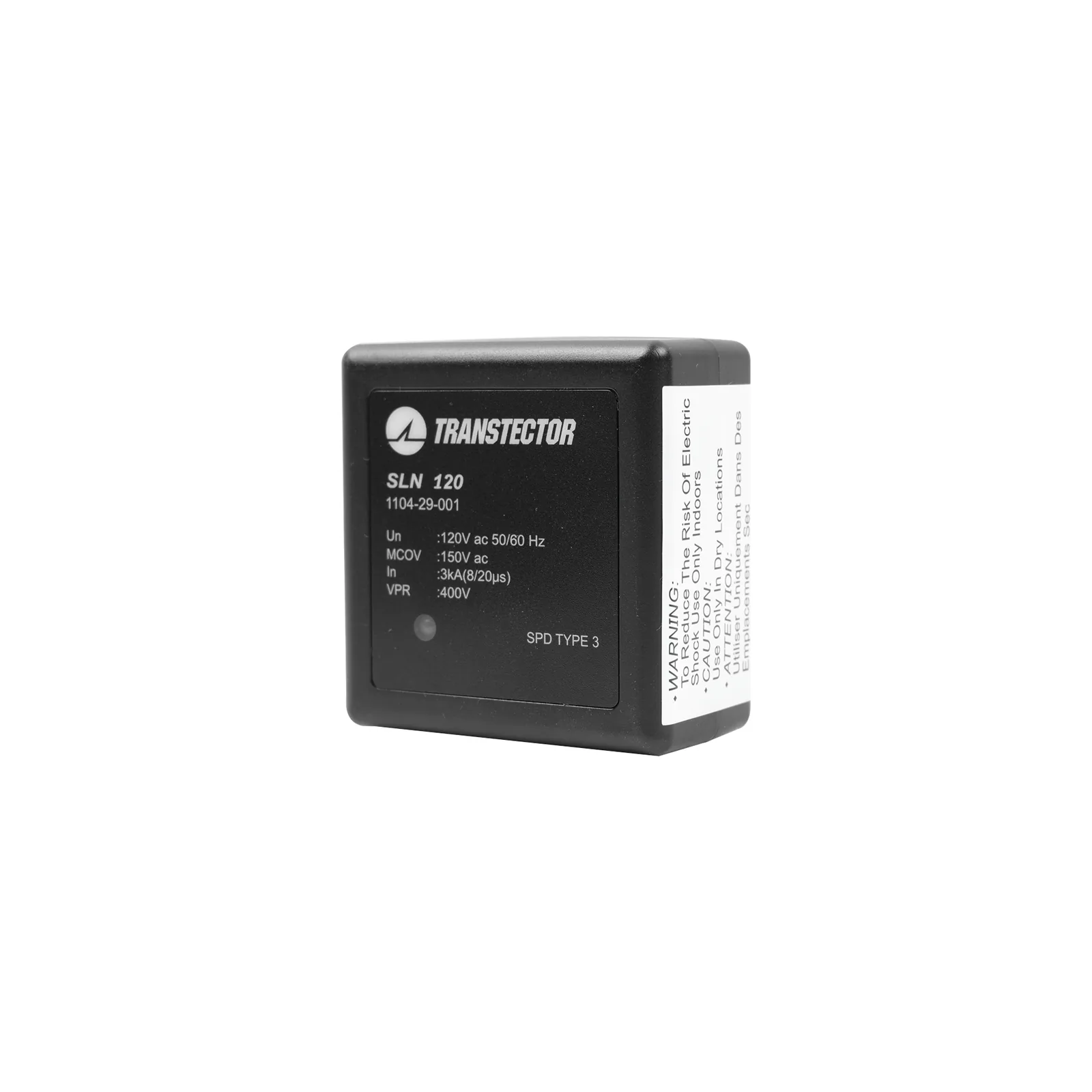 Protector Sobretensión 120 VAC / SASD / Clavija 5-15R / 5 kA / Plug-in / UL 1449