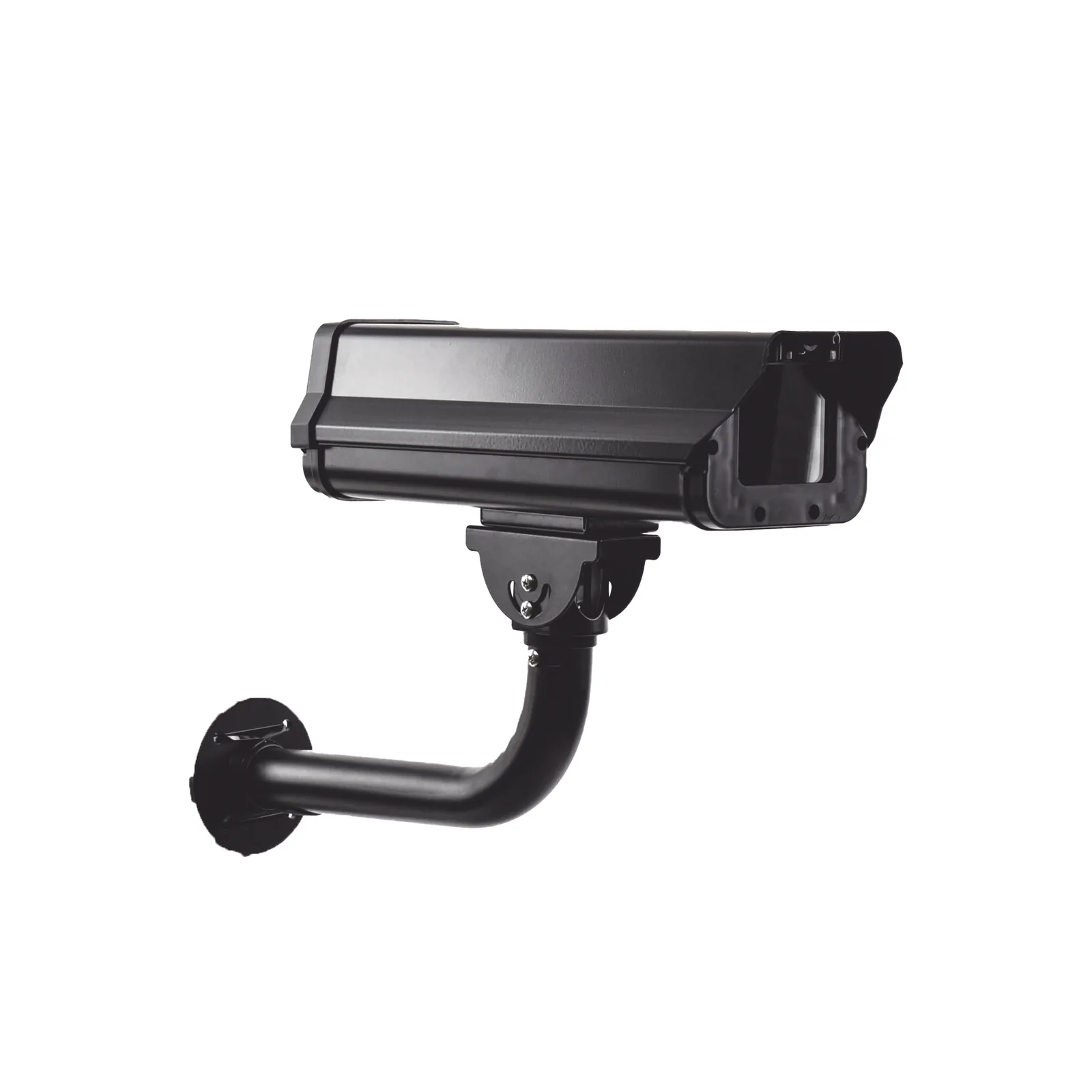 Gabinete Antivandálico(IK10) / Uso en Exterior (IP66) / Compatible con Cualquier Cámara Tipo Box (Professional) / Brazo de Acero Color Negro