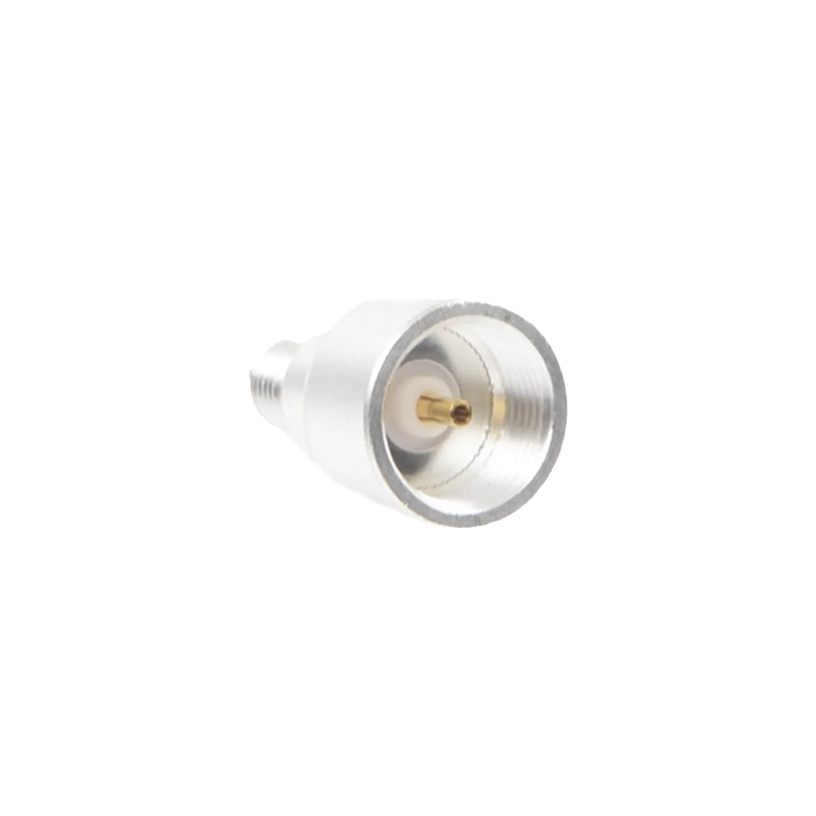 Adaptador UNIDAPT Hembra a SMA Hembra Inverso. Plata / Oro / Teflón.