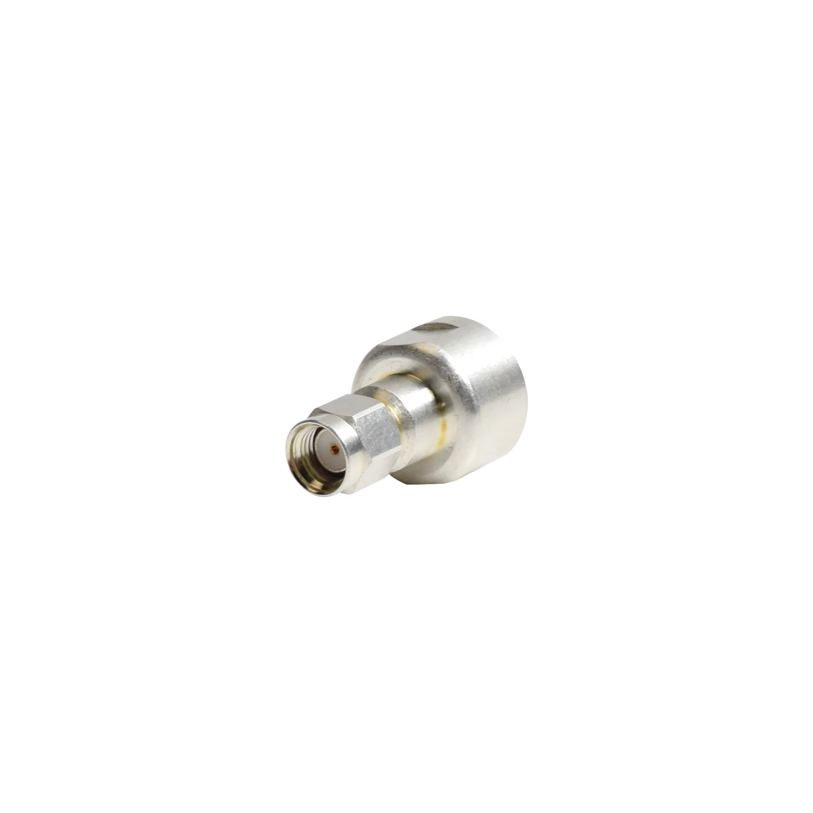 Adaptador UNIDAPT Hembra a SMA Macho Inverso. Plata / Oro / Teflón.